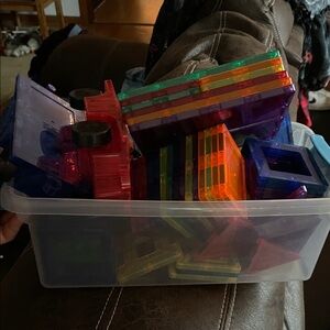 Colorful Magnetic Building Blocks Set